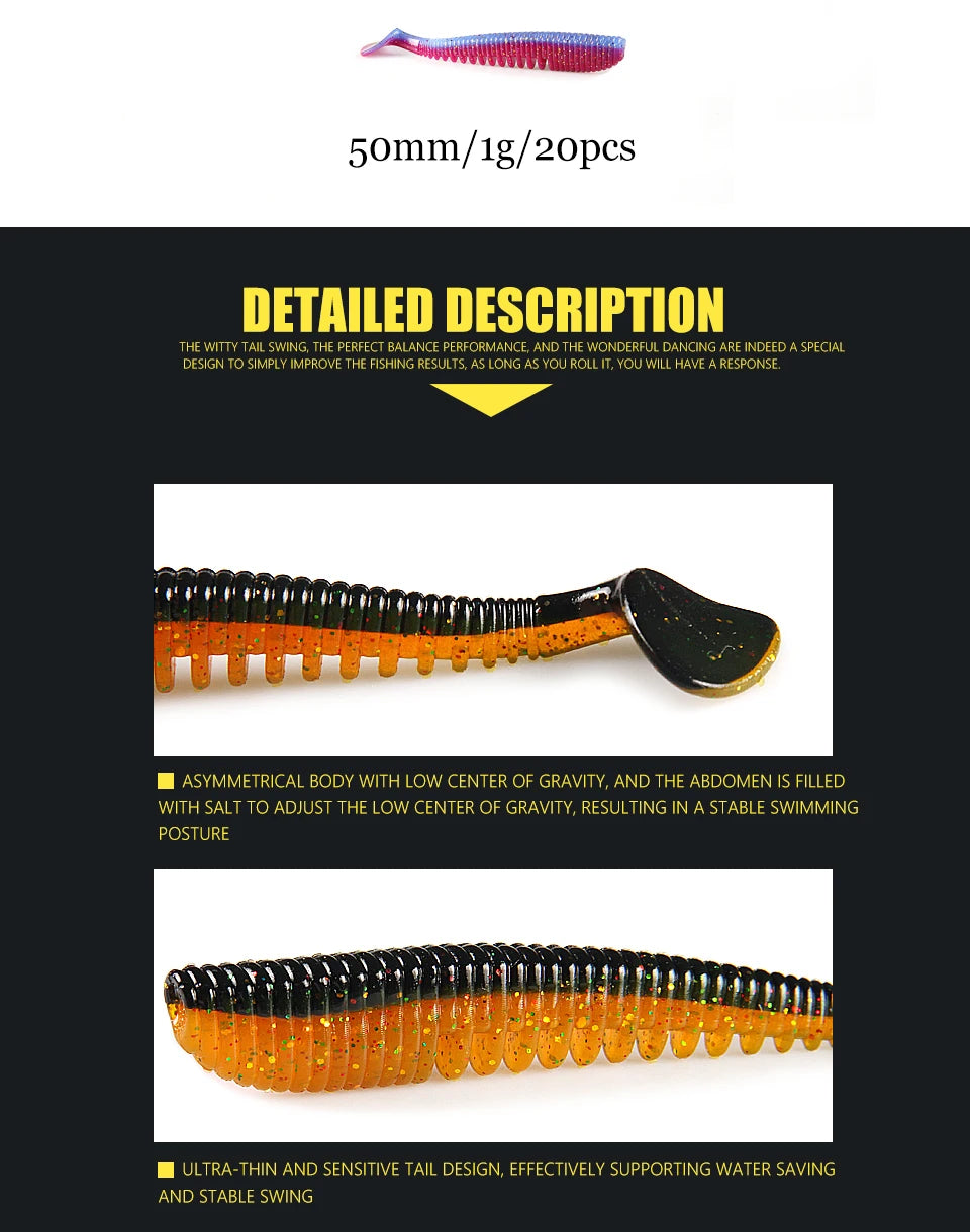 2023 Supercontinent 50mm 80mm 95mm 110mm Fishing Lures soft lure Artificial bait Predator Tackle for pike and Pike