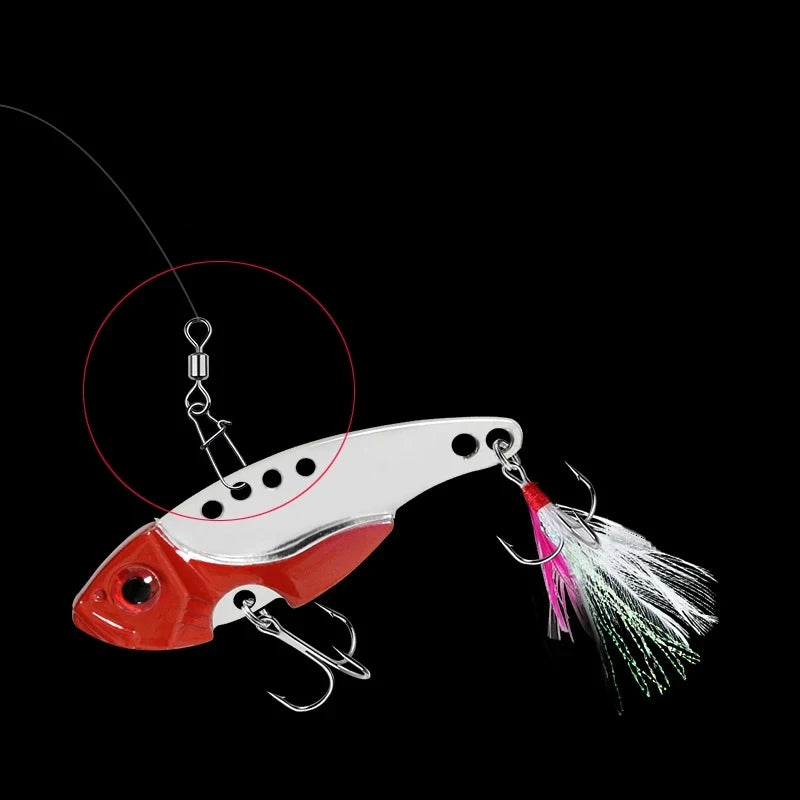 50pc/box Stainless Steel Fishing Connector Pin 4# 6# 8#10#12# Bearing Rolling Swivel with Snap Fishhook Lure Accessories