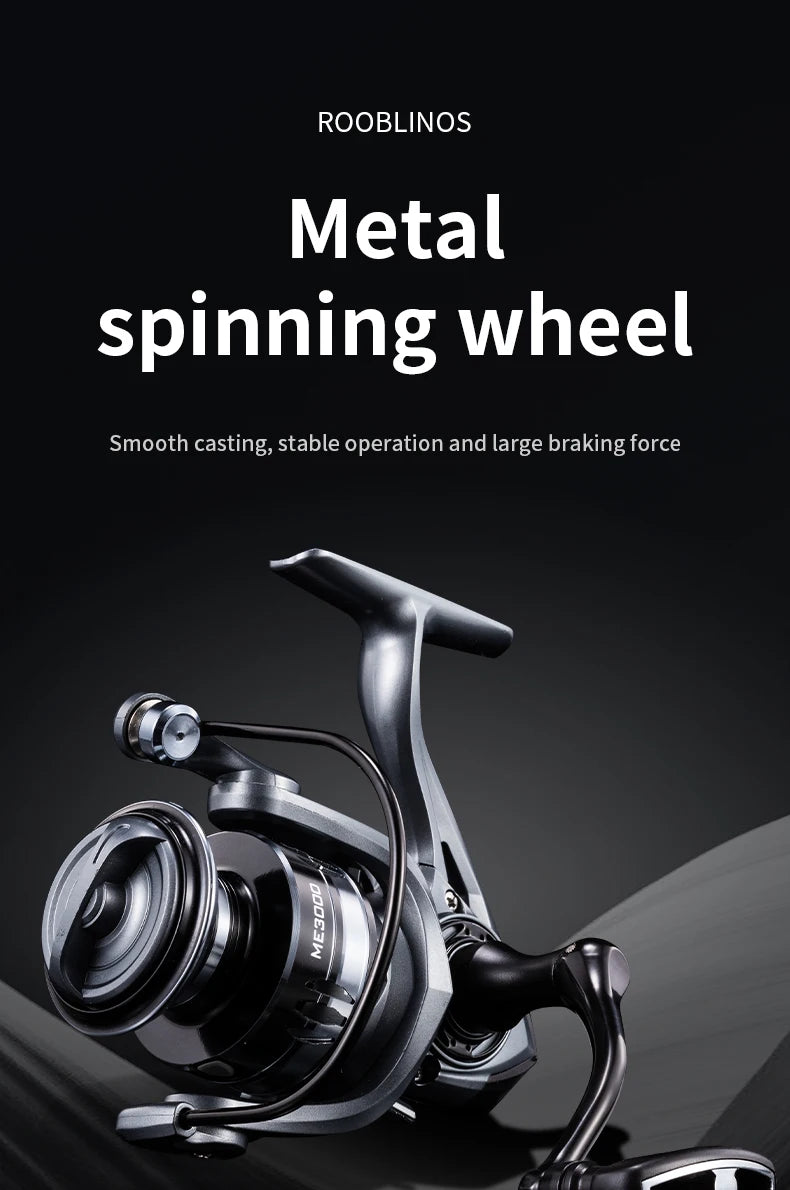 Rooblinos ME fishing reel spinning reel smooth - running fishing reel