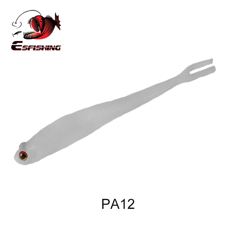 6 Und - Isca Artificial Soft Shad V-Tail Olhos 3D