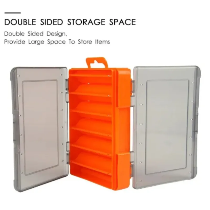 12 Compartments Fishing Box Outdoor Portable Double Sided Lure Bait Organization Multi Functional High Quality Fishing Tool Box