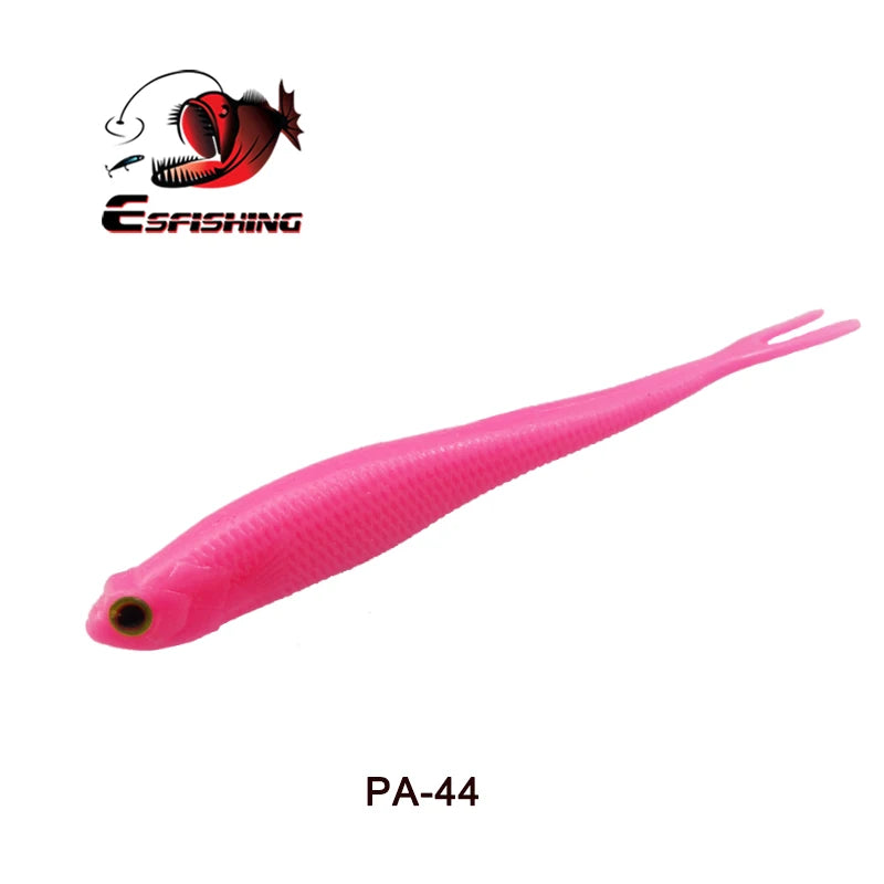 6 Und - Isca Artificial Soft Shad V-Tail Olhos 3D