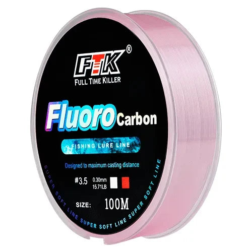 100m fluorocarbon bait fishing line, carbon fiber fly fishing, wild fishing, sea fishing, fishing accessories, tools, outdoor