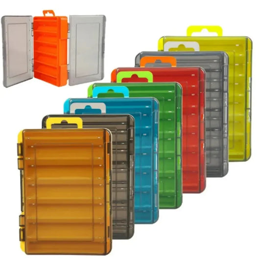 12 Compartments Fishing Box Outdoor Portable Double Sided Lure Bait Organization Multi Functional High Quality Fishing Tool Box