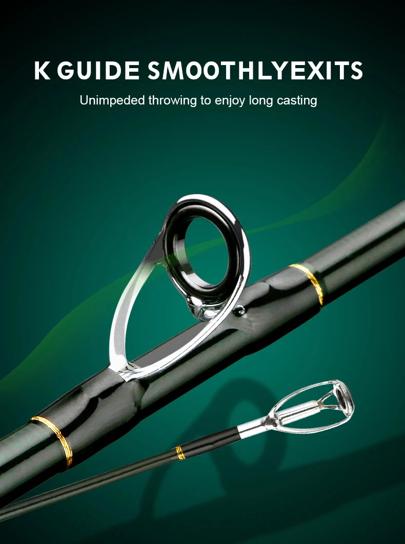 CEMREO Travel Rod Spinning Casting Carbon Fishing Rod 1.8m/2.1m/2.4m Portable Fishing Rod Good Quality Fishing Tackle MACARS