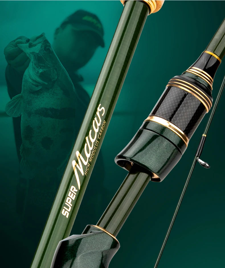 CEMREO Travel Rod Spinning Casting Carbon Fishing Rod 1.8m/2.1m/2.4m Portable Fishing Rod Good Quality Fishing Tackle MACARS