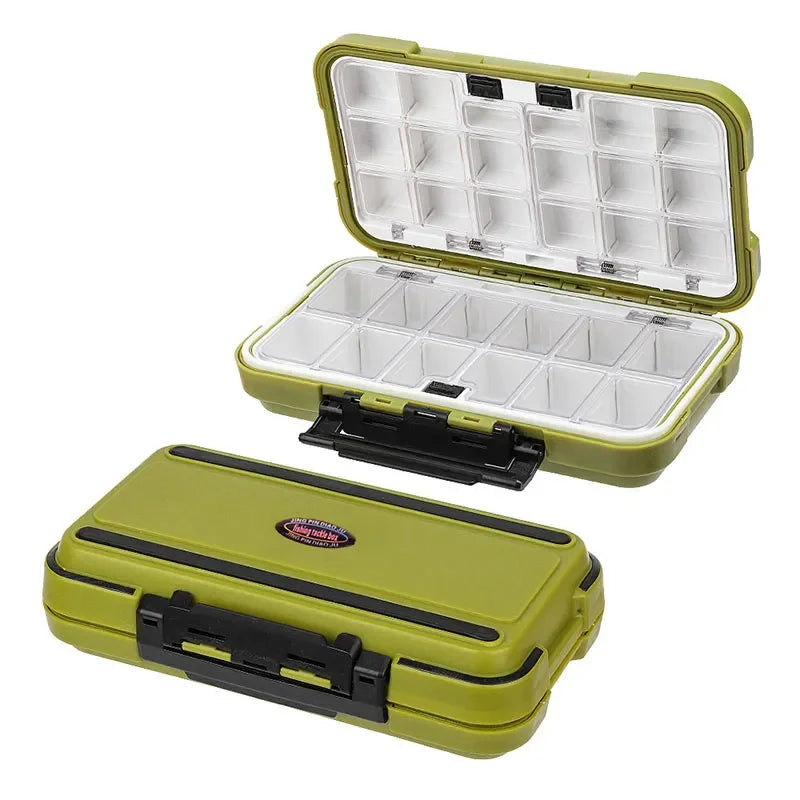 Fishing Waterproof Fishing Tackle Box Double Sided Opening and Closing Bait Tool Storage Box Multifunctional Goods